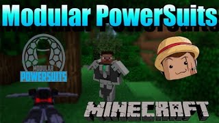 Minecraft Mod  Modular Powersuits  1710 Super Armadura [upl. by Atikam]