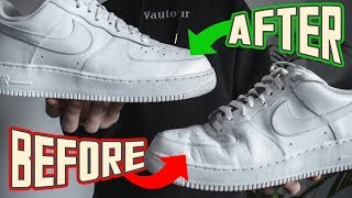 How To PERFECTLY Get Creases Out Of Air Force 1s wBonus Tips [upl. by Ellenehc]