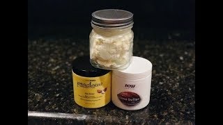 DIY Whipped Shea Cocoa Butter TEXTURE LOVE [upl. by Dov]