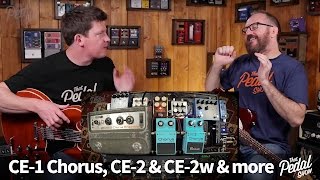 That Pedal Show – Boss CE1 CE2 amp CE2 Waza Plus Four Other Great Chorus Pedals [upl. by Orag]