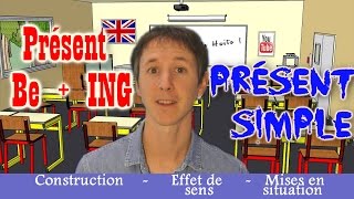 Apprendre langlais avec Huito 18 Présent simple et Présent BeING [upl. by Talie]