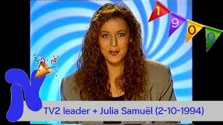 TV2 leader en aankondiging Julia Samuël 2101994 1900e video [upl. by Anifad]