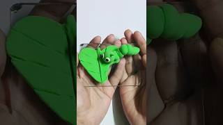 How to make clay worm 🐛🌿 shortvideo youtubeshorts clayworm clayart claycraft clayvideos [upl. by Aseral]