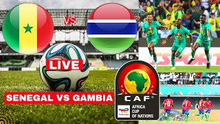 Senegal vs Gambia Live Stream Africa Cup Nations AFCON Football Match Score Highlights Teranga Lions [upl. by Adnamra]