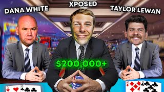 HIGH STAKES BACCARAT IN VEGAS WITH DANA WHITE AND TAYLOR LEWAN [upl. by Oidgime610]