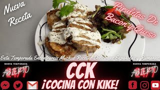 PIRULETAS AL CHIBICHURRI  Deliciosa Receta de carne en rollo  COCINA CON KIKE 🍭🥓🧀 [upl. by Kcirderf]