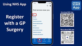 NHS App  Register with a GP Surgery Service [upl. by Nerwal]