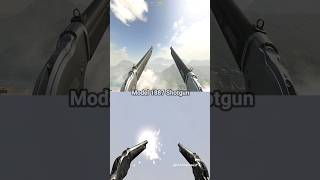 Akimbo Model 1887 Shotgun in CoD MW2 vs MW3 2023 [upl. by Aratahs]