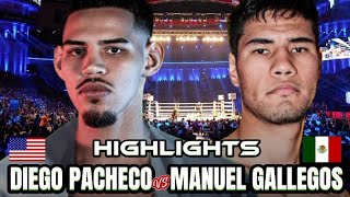 Diego Pacheco Vs Manuel Gallegos Fight Highlights  Boxing [upl. by Aurie]