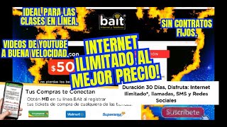 bait Internet ilimitado al mejor precio Comparte el internet Recarga desde tu celular [upl. by Amik]