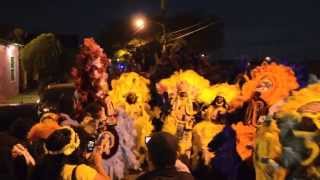 Mardi Gras Indians Singing Indian Red during the annual St Joseph Night Celebration [upl. by Venita744]