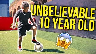 UNBELIEVABLE 10 YEAR OLD FOOTBALLER 😱 [upl. by Tisbee682]