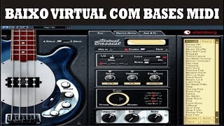 COMO USAR O VIRTUAL BASSIST VST DE BAIXO COM MIDIS PRONTAS [upl. by Halfon]