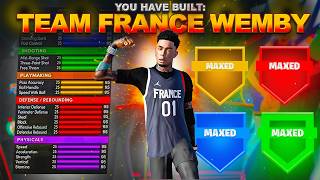 THE BEST VICTOR WEMBANYAMA BUILD IN NBA 2K24 is a CHEAT CODE… BEST “TEAM FRANCE” WEMBY BUILD NBA2K24 [upl. by Nibbs701]