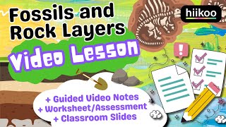 Fossils and Rock Layers for Kids NGSS 4ESS11 🌎🦕 [upl. by Nidya]