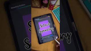 Symmetry tool in procreate procreate tutorials procreatetips ipadart digitalartist shortsfeed [upl. by Juliana]