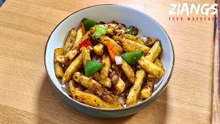 Ziangs Salt and pepper chips  REAL Chinese takeaway recipe [upl. by Novets]