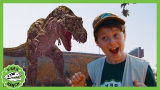 Dinosaurs at the LA Natural History Museum  TRex Ranch Dinosaur Videos for Kids [upl. by Einnahc]