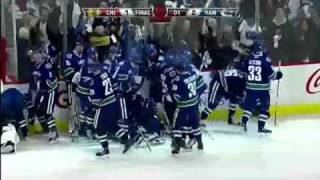 Burrows Goal  Game 7 Chelsea Dagger Style 2011 Canucks vs Blackhawks Playoffs [upl. by Laspisa]