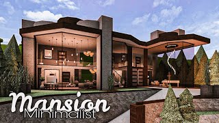 Bloxburg Mansion Modern Minimalist No LargePlot House Build [upl. by Jacqueline633]