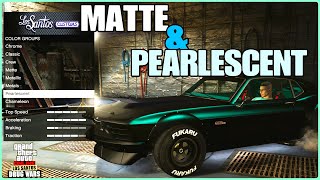 APPLY PEARLESCENT ON MATTE COLORS In GTA 5 ONLINE [upl. by Hendrik]