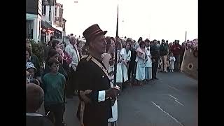 Combe Martin quotEarl of Ronequot procession in May 1998 [upl. by Nosneh]