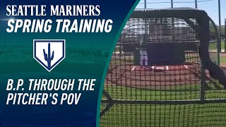 Batting Practice Through the Pitchers POV [upl. by Amehsat]