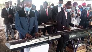 Awasi keyboardists fingerworks as they serve their God [upl. by Sedlik853]