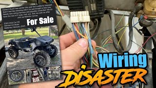 1000 2003 Club Car DS IQ Golf Cart Wiring Disaster Can We Fix It Will It Run Again [upl. by Mcgannon51]