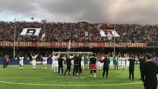 Spettacolo in Curva SUD Benevento  quotChe vinca o che perdaquot [upl. by Zanlog]