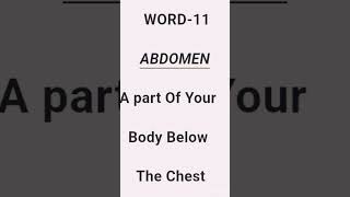 MEANING OF ABDOMENFOLLOW FOR MORE VIDEOSLEARN ENGLISH WORDSIMPROVE VOCABULARYlearninglikeshare [upl. by Hazard948]