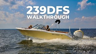 Key West Boats 239DFS Walkthrough [upl. by Ahsote]