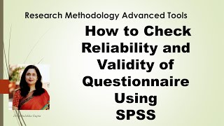 How to Check Reliability and Validity of Questionnaire Using SPSSreliability and validity [upl. by End]