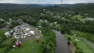 Quechee Balloon Festival 2023  Sunday Evening Ascension Timelapse [upl. by Joachim]