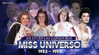 ¿Recuerdas a las Ganadoras de Miss Universo de los años 50 Este Es Su Aspecto Actual [upl. by Aikemat]