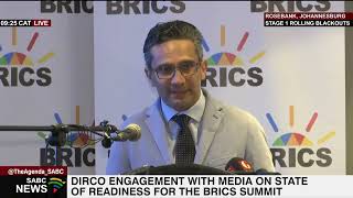 DIRCO engages the media on state of readiness for the BRICS summit [upl. by Anavlis156]