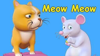 Meow Meow Little Cat  Baby Songs  Nursery Rhymes [upl. by Adnilim]