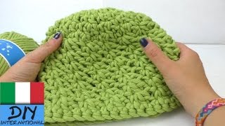 Cappello invernale ad uncinetto – con disegni a stella  DIY Tutorial italiano [upl. by Etiragram]