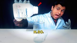 Amazing Reaction Sulfuric Acid vs Potassium Nitrate [upl. by Norman]