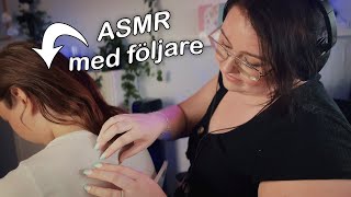 ASMR MED EN FÖLJARE ♥ Back Scratching Hair Play Massage 💤 [upl. by Aihsad]