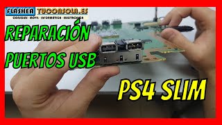 ✅ Reparar puertos usb rotos ps4 fat [upl. by England]