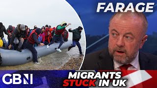 Over 20000 migrants STUCK in UK  Farage FUMES as illegal immigrants CANNOT be removed [upl. by Aryas98]