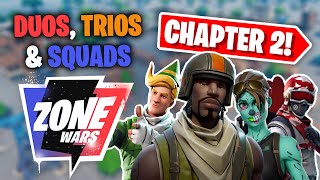 NEW Duos Trios amp Squads Zone Wars Map Code Fortnite Chapter 2 Season 2 [upl. by Ojeillib715]