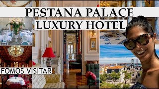 PESTANA PALACE LISBOA  FOMOS VISITAR O HOTEL MAIS BONITO DE LISBOA [upl. by Enelrac865]