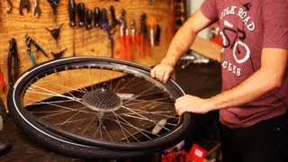 How to Put on New Bike Tire amp Tube  Bicycle Repair [upl. by Emilio]