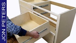 How to Build Kitchen Cabinets amp Install Drawer Slides [upl. by Namielus]