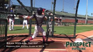 Sean McLain Prospect Video Inf OF Beckman High School Class of 2019 [upl. by Robaina153]