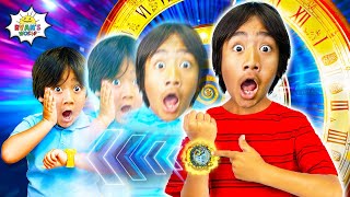 Ryan Goes Back in Time Kids DIY Time Travel Machine [upl. by Moina261]