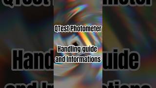 QTest photometer handling guide Simple digital Evaluation of substances🔬💊 [upl. by Nybbor]