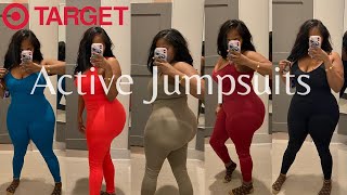 Active Jumpsuits from Target  Try On Haul  Thick and Curvy Haul  For Working Out and Lounge Wear [upl. by Aekerly]